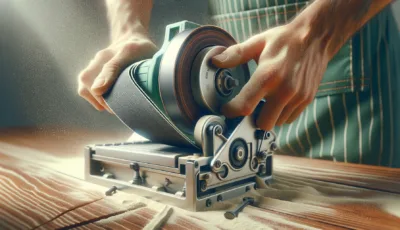 Bandschleifer: Schleifband wechseln und ausrichten