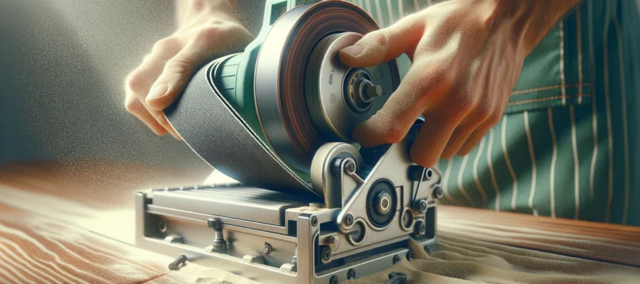 Bandschleifer Schleifband wechseln und ausrichten: Anleitung fuer sauberen Sitz